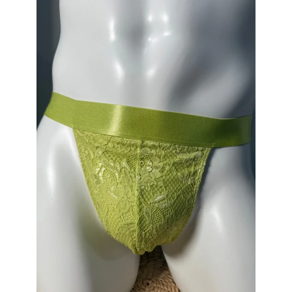 Cosabella‎ Never Say Never Lace Jock Strap Chakra Green Men's Underwear M
